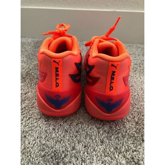 Puma Lamelo Ball MB.02 Supernova Fiery Coral Men's Size 10.5 - Picture 3 of 6